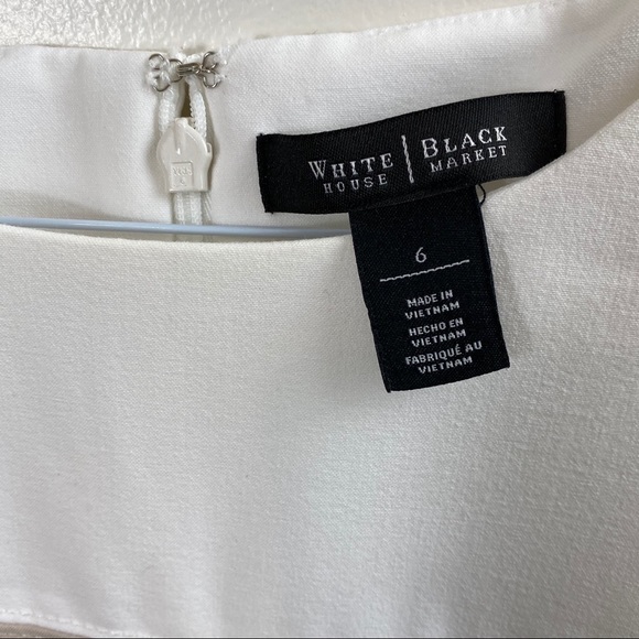 WHBM Tan Stripe Sleeveless Career Sheath Dress 6 - Picture 7 of 8